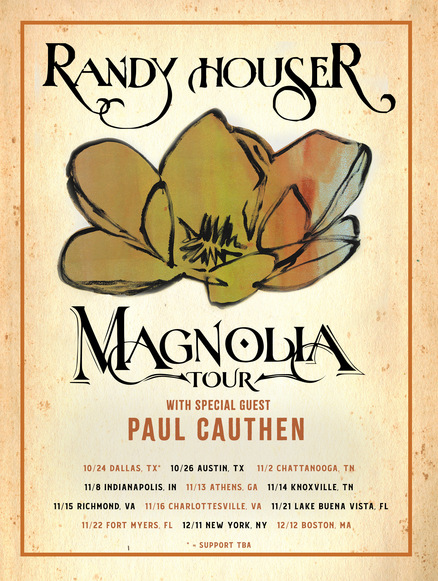 RANDY HOUSER TO SET OUT ON FALL 2019 MAGNOLIA TOUR