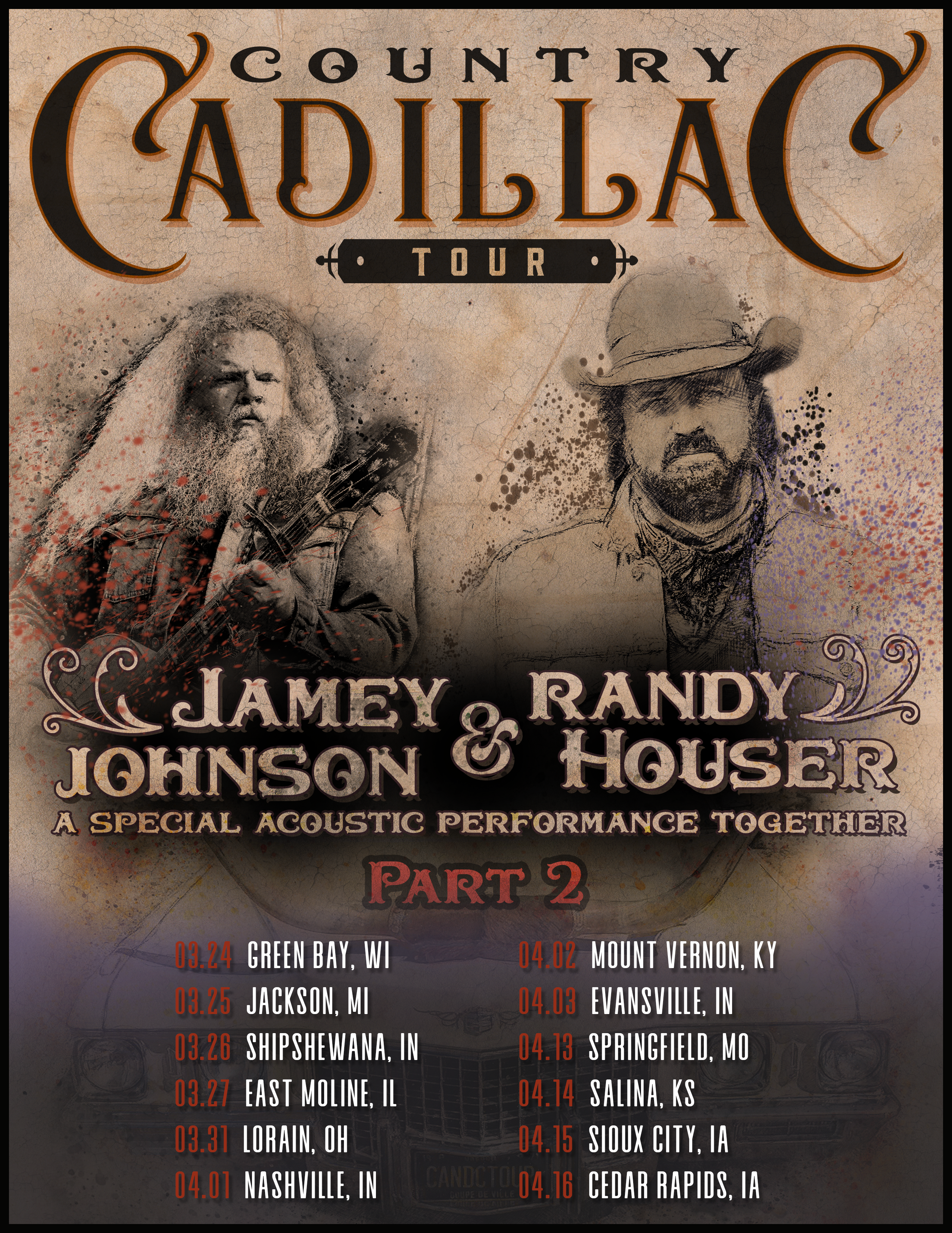 Jamey Johnson and Randy Houser Renew Their 2021 Sold-Out Tour